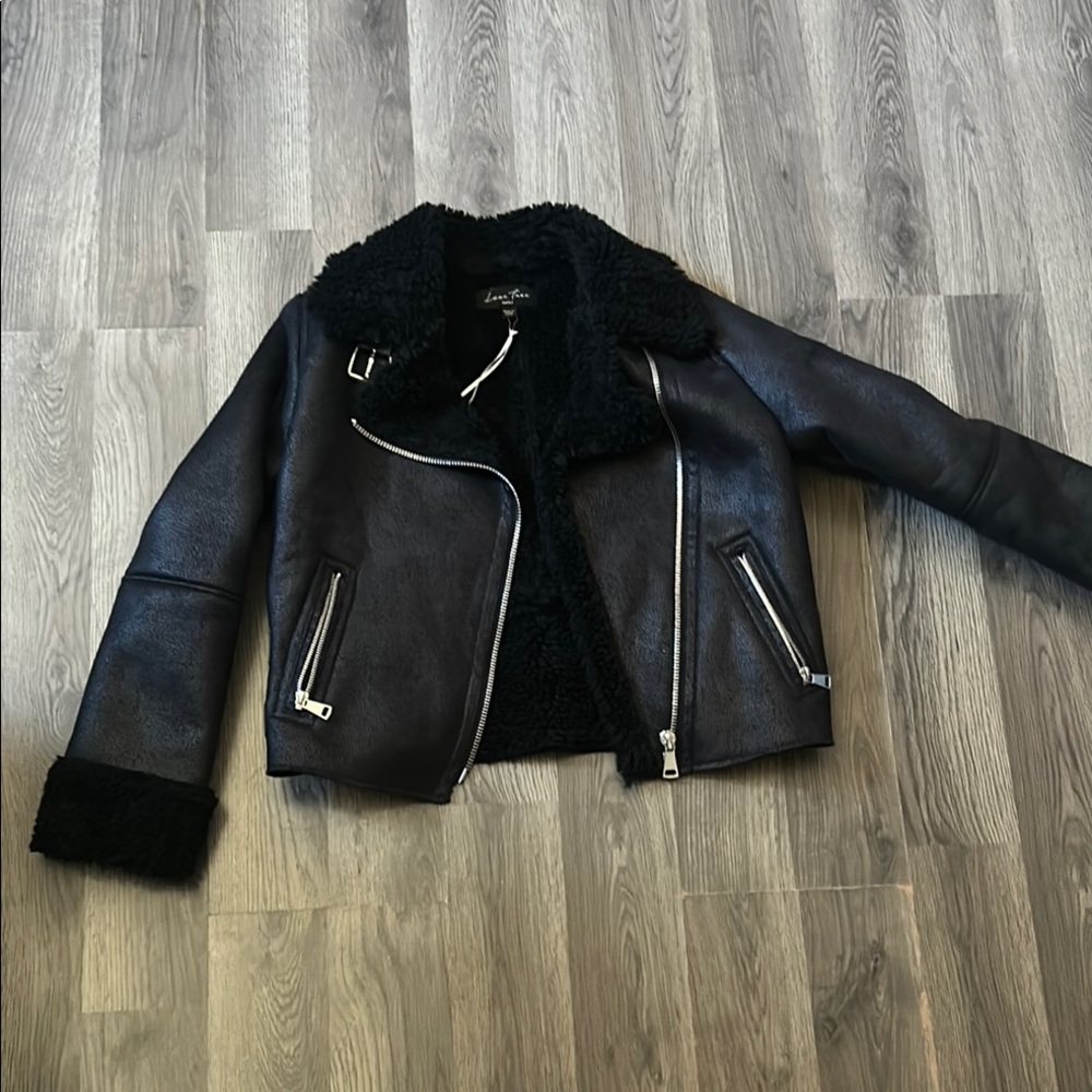 Black Shearling Women's Jacket